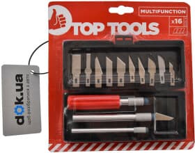 Набор скальпелей Top Tools 17B716 монолитное 3 шт.