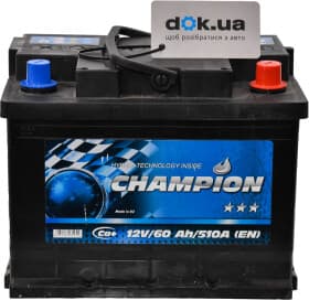 Аккумулятор Champion 6 CT-60-R Black CHB600