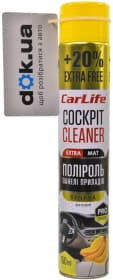 Поліроль для салону Carlife Cockpit Cleaner Extra Mat банан 750 мл Поліроль для салону Carlife Cockpit Cleaner Extra Mat банан 750 мл