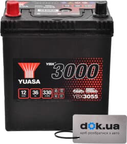 Аккумулятор Yuasa 6 CT-36-L YBX 3000 YBX3055