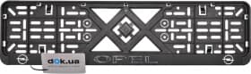 Рамка номерного знака Vitol 50270 колір чорний на Opel