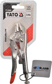 Клещи зажимные Yato YT-2449 125 мм
