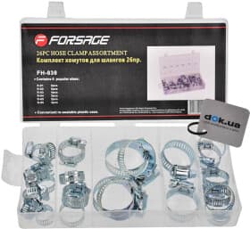 Набір хомутів Forsage F-838 черв'ячний 26 шт