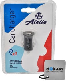 USB зарядка в авто 12 Atelie 951807