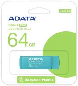 Флешка Adata UC310 Eco Green 64 ГБ