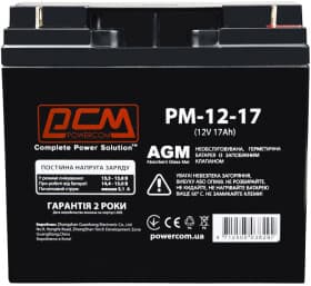 Аккумулятор для ИБП Powercom PM-12-17 10700285 17 Ач 12 В
