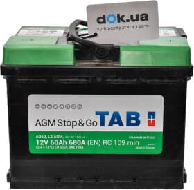 Аккумулятор TAB 6 CT-60-R AGM 213060