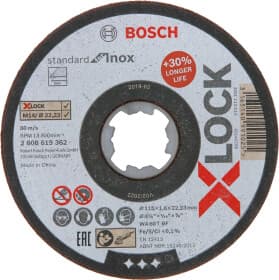 Круг отрезной Bosch X-Lock Standard for Inox 2608619362 115 мм
