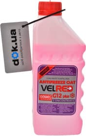 Концентрат антифриза VELVANA VelRed Concentrate G12+ красный Концентрат антифриза VELVANA VelRed Concentrate G12+ красный