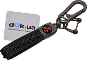 Брелок Vitol з логотипом Mitsubishi чорний 60362