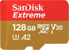 Карта памяти SanDisk Extreme microSDXC 128 ГБ с SD-адаптером SDSQXAA-128G-GN6AA