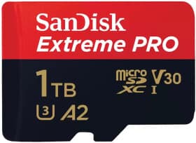 Карта памяти SanDisk Extreme PRO microSDXC 1 ТБ с SD-адаптером