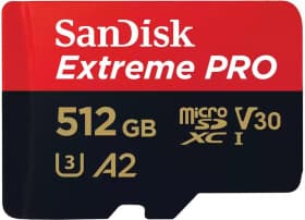 Карта памяти SanDisk Extreme PRO microSDXC 512 ГБ с SD-адаптером SDSQXCD-512G-GN6MA