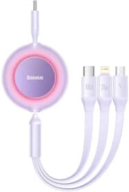 Кабель 3 в 1 Baseus Apple Lightning - Micro USB - type-C Bright Mirror 2 CAMJ010205 1,1 м