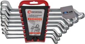 Набір ключів накидних Intertool HT-1102 6x7-20x22 мм 8 шт