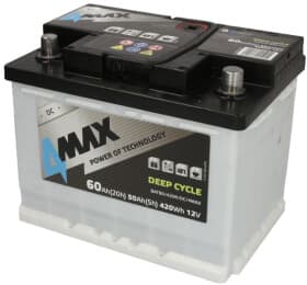 Тяговый аккумулятор 4Max Deep Cycle BAT60/420R/DC/4MAX 60 Ач 12 В