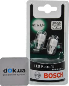 Автолампа Bosch Retrofit LED W5W W2,1x9,5d 1 W біла 1987301506