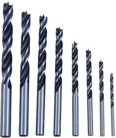 Набор сверл S&R спиральных по дереву 216801008 3-10 мм 8 шт.