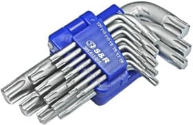 Набір ключів TORX S&R 365413015 T6-T60 15 шт