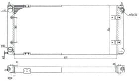 Радіатор охолодження двигуна Magneti Marelli 350213188300