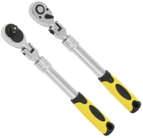 Трещотка JBM 52197 телескопическая с шарниром 1/2" 72 зубца 350 мм