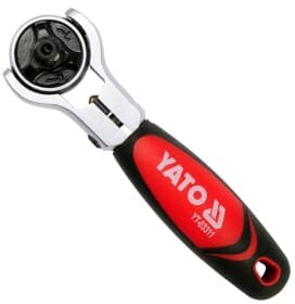 Тріскачка Yato YT-03311 з шарніром 1/4" 72 зубця 115 мм