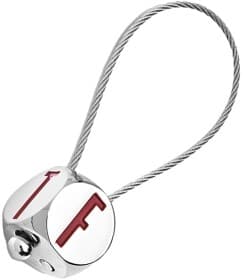 Брелок Fiat / Alfa Romeo / Lancia с логотипом серый 50907181