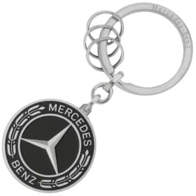 Брелок Mercedes-Benz з логотипом сірий + чорний B66953307