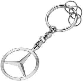 Брелок Mercedes-Benz з логотипом сірий B66957516