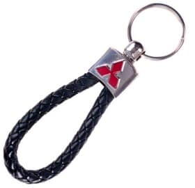 Брелок Vitol з логотипом Mitsubishi сірий + чорний 48688