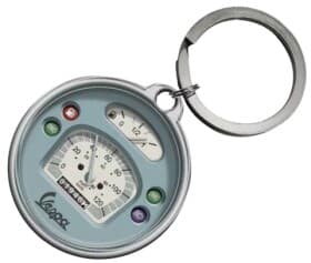 Брелок Nostalgic art Tacho с логотипом Vespa синий + белый 48030