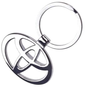 Брелок Vitol с логотипом Toyota серый 00000031621