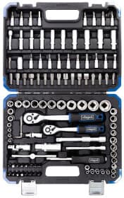 Набор бит и торцевых головок с держателем и трещоткой Scheppach SCH-41082-5DS 33 шт.