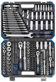 Набор бит и торцевых головок с держателем и трещоткой Scheppach SCH-38841-2 74 шт.