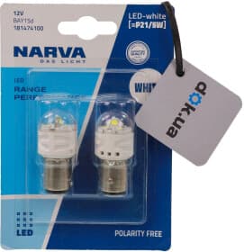 Автолампа Narva Range Performance LED P21/5W BAY15d 0,8 W 2,4 W 1,75 W 181474100