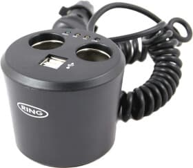 Разветвитель прикуривателя с USB Ring 2 в 1 + 2 USB RMS10