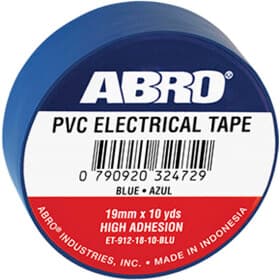 Ізоляційна стрічка ABRO ET912BLU синя ПВХ 19 мм x 9.1 м