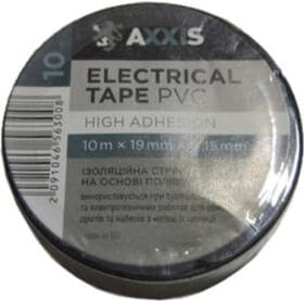 Изолента Axxis 48391046563 черная ПВХ 19 мм x 10 м