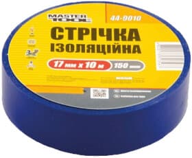 Ізоляційна стрічка MasterTool 449010 синя ПВХ 17 мм х 10 м 10 шт
