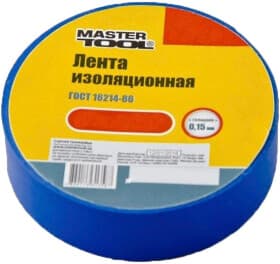 Ізоляційна стрічка MasterTool 449020 синя ПВХ 17 мм х 20 м 10 шт