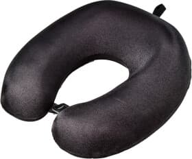 Подушка-подголовник Kerdis Memory foam черная без логотипа 4820198830762