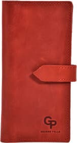 Портмоне-органайзер Grande Pelle 11470 без логотипа авто цвет красный