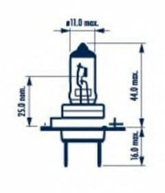 Автолампа Narva Long Life H7 PX26d 70 W прозора 48728