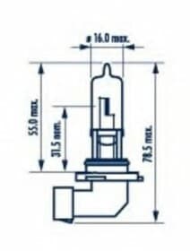 Автолампа Narva Range Power Blue+ HB3 P20d 60 W светло-голубая 48616