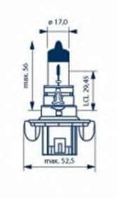 Автолампа Narva H13 P26.4t 55 W 60 W прозора 48092