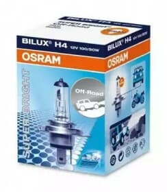 Автолампа Osram Super Bright H4 P43t 90 W 100 W прозрачная 62204