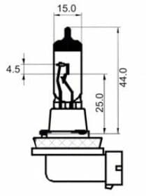Автолампа SCT Germany H11 PGJ19-2 55 W прозрачно-голубая 202624