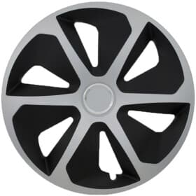 Комплект ковпаків на колеса JESTIC Roco Ring Mix колір сріблястий + чорний
