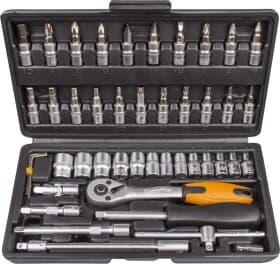 Набір торцевих головок та компонентів Lavita LA500046 1/4" (46 пр.)