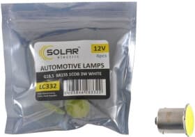 Автолампа Solar G18,5 BA15s 3 W LC332P